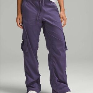 Lululemon Dance Studio Relaxed Fit Mid Rise Cargo Pants Purple Medium